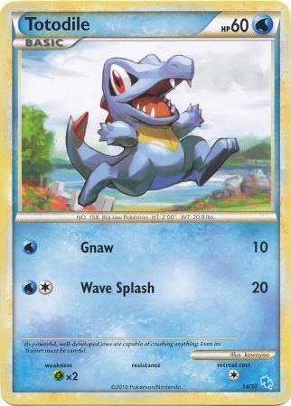 Totodile (14/30) [HeartGold & SoulSilver: Trainer Kit - Gyarados] | Card Citadel