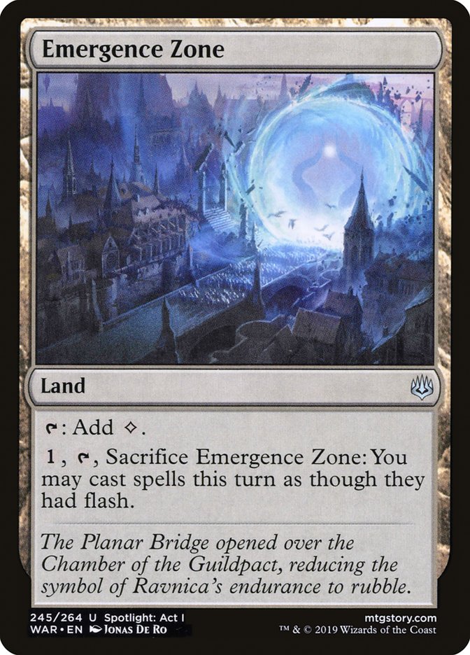 Emergence Zone [War of the Spark] | Card Citadel