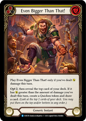 Even Bigger Than That! (Yellow) [EVR174] (Everfest)  1st Edition Rainbow Foil | Card Citadel