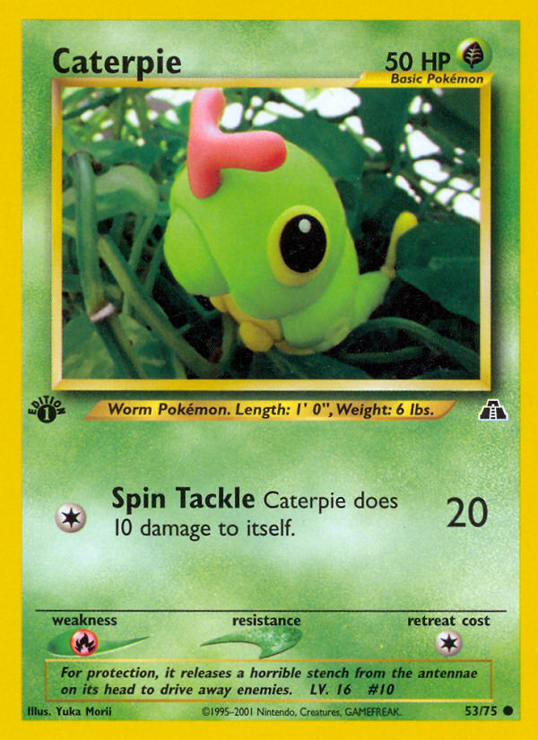 Caterpie (53/75) [Neo Discovery 1st Edition] | Card Citadel