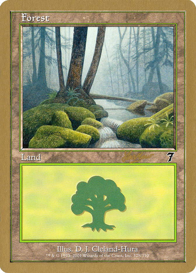Forest (328) (Sim Han How) [World Championship Decks 2002] | Card Citadel
