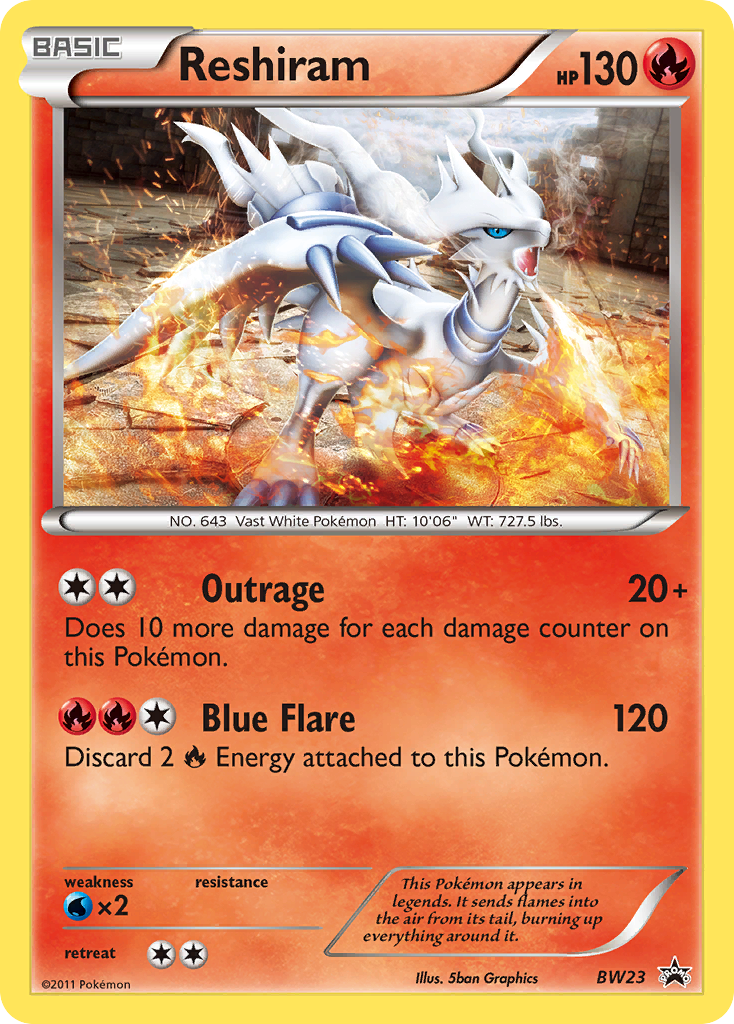 Reshiram (BW23) [Black & White: Black Star Promos] | Card Citadel