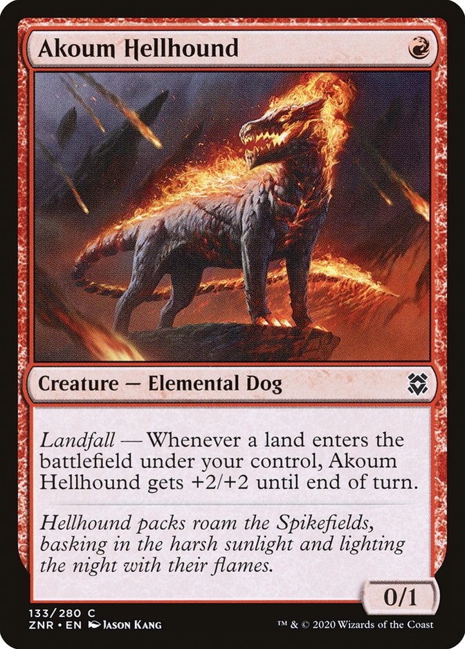 Akoum Hellhound [Zendikar Rising] | Card Citadel