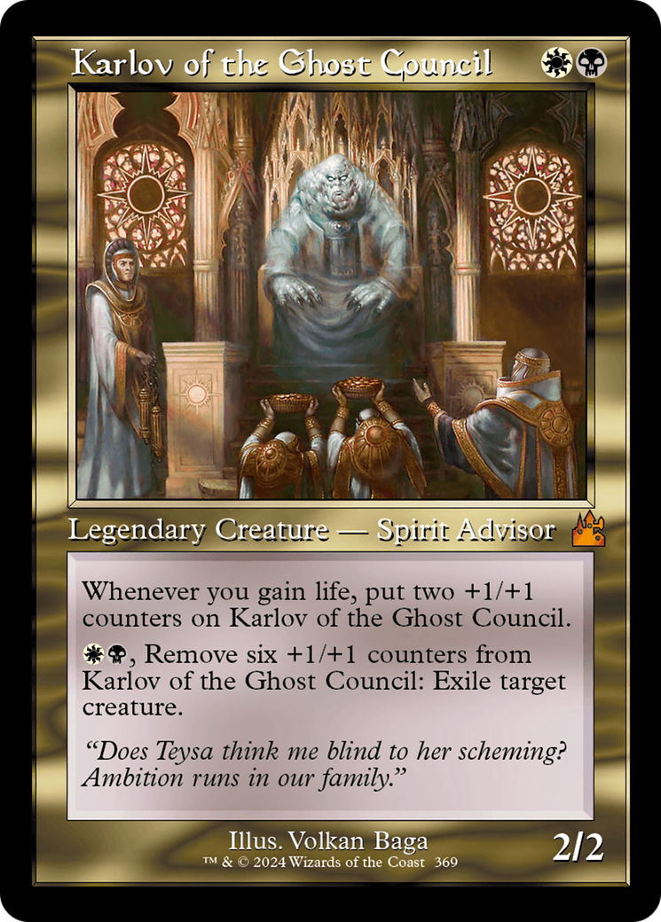 Karlov of the Ghost Council (Retro Frame) [Ravnica Remastered] | Card Citadel