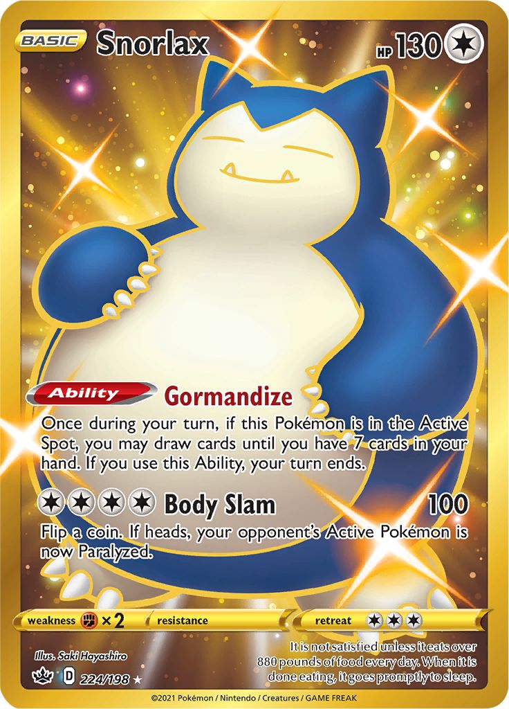 Snorlax (224/198) [Sword & Shield: Chilling Reign] | Card Citadel