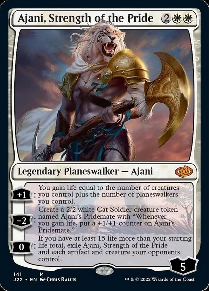 Ajani, Strength of the Pride [Jumpstart 2022] | Card Citadel