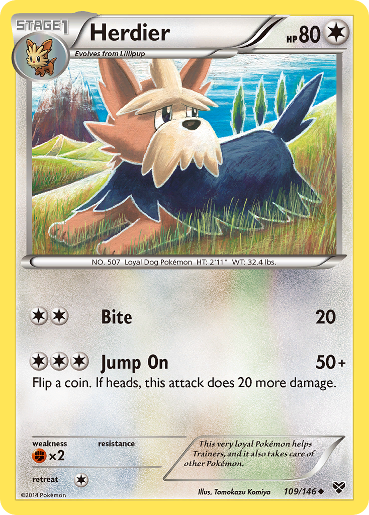 Herdier (109/146) [XY: Base Set] | Card Citadel