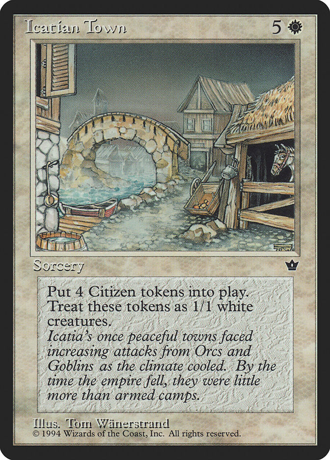 Icatian Town [Fallen Empires] | Card Citadel