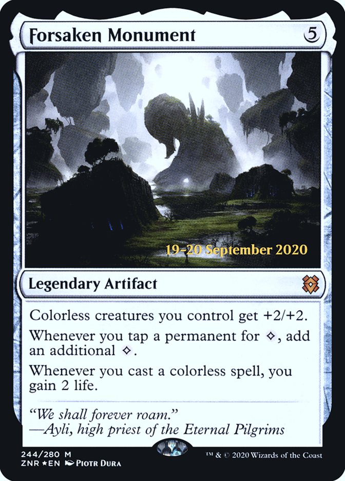 Forsaken Monument  [Zendikar Rising Prerelease Promos] | Card Citadel