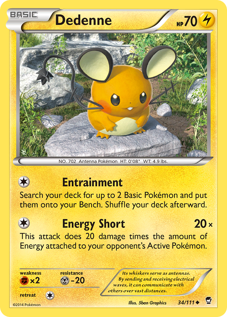 Dedenne (34/111) [XY: Furious Fists] | Card Citadel