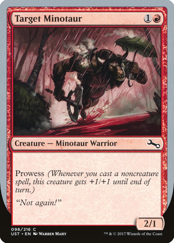 Target Minotaur (Rain Art) [Unstable] | Card Citadel