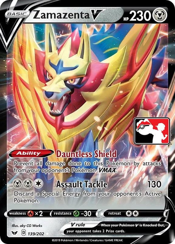 Zamazenta V (139/202) [Prize Pack Series One] | Card Citadel