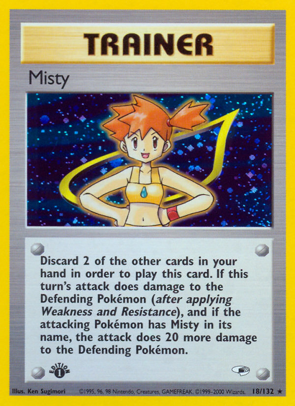 Misty (18/132) [Gym Heroes 1st Edition] | Card Citadel