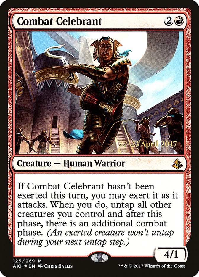 Combat Celebrant (Prerelease Promo) [Amonkhet Prerelease Promos] | Card Citadel