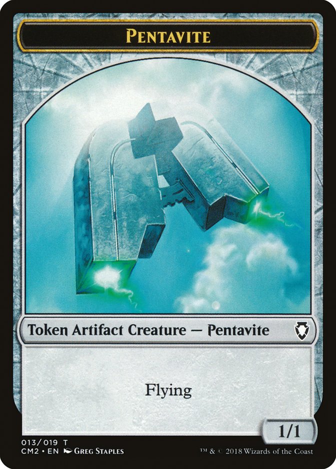 Pentavite Token [Commander Anthology Volume II Tokens] | Card Citadel