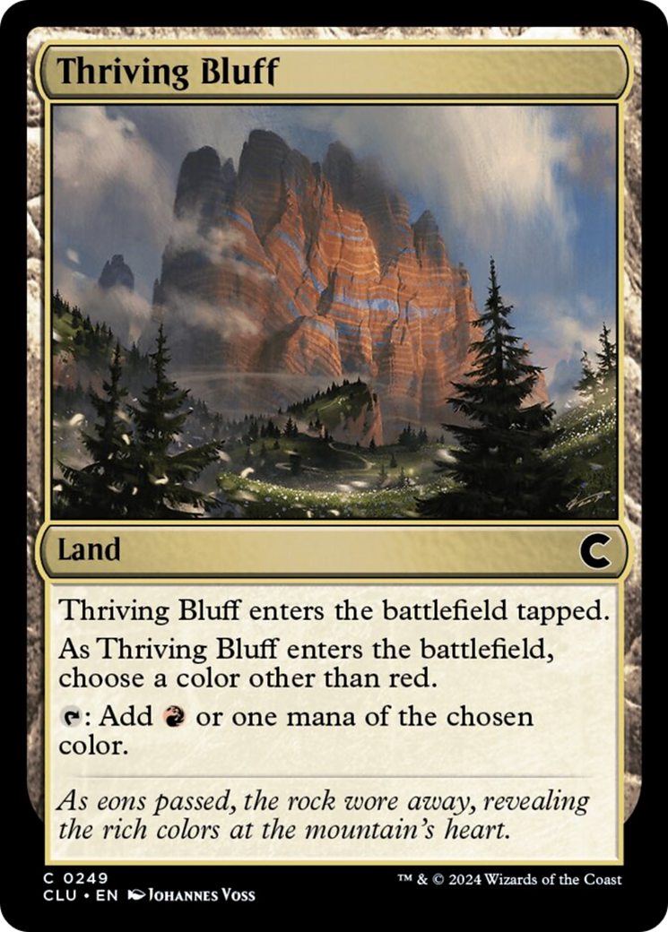 Thriving Bluff [Ravnica: Clue Edition] | Card Citadel