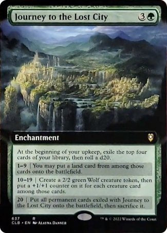 Journey to the Lost City (Extended Art) [Commander Legends: Battle for Baldur's Gate] | Card Citadel