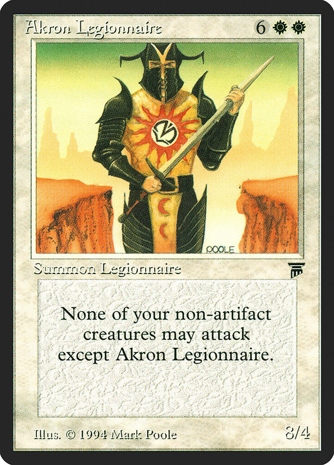 Akron Legionnaire [Legends] | Card Citadel