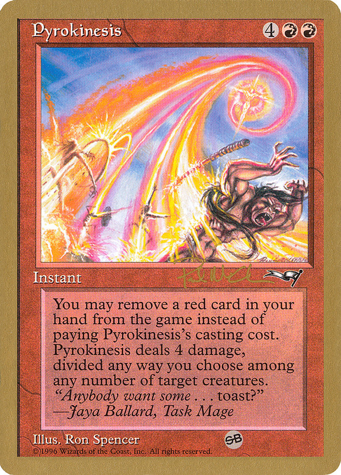 Pyrokinesis (Paul McCabe) (SB) [World Championship Decks 1997] | Card Citadel