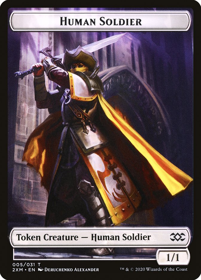 Human Soldier Token [Double Masters] | Card Citadel