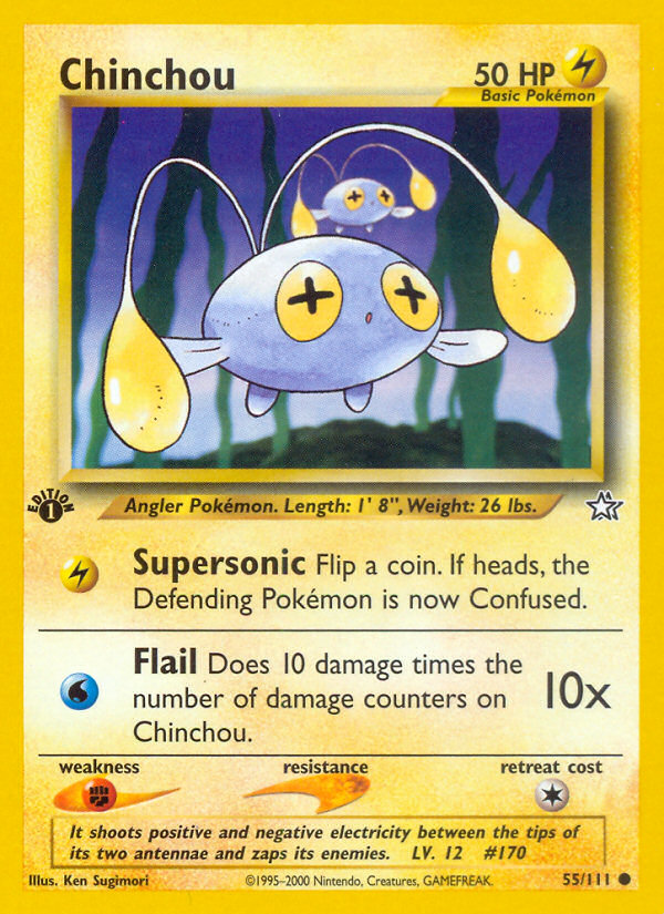 Chinchou (55/111) [Neo Genesis 1st Edition] | Card Citadel