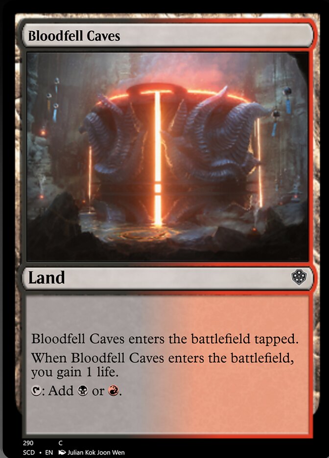 Bloodfell Caves [Starter Commander Decks] | Card Citadel