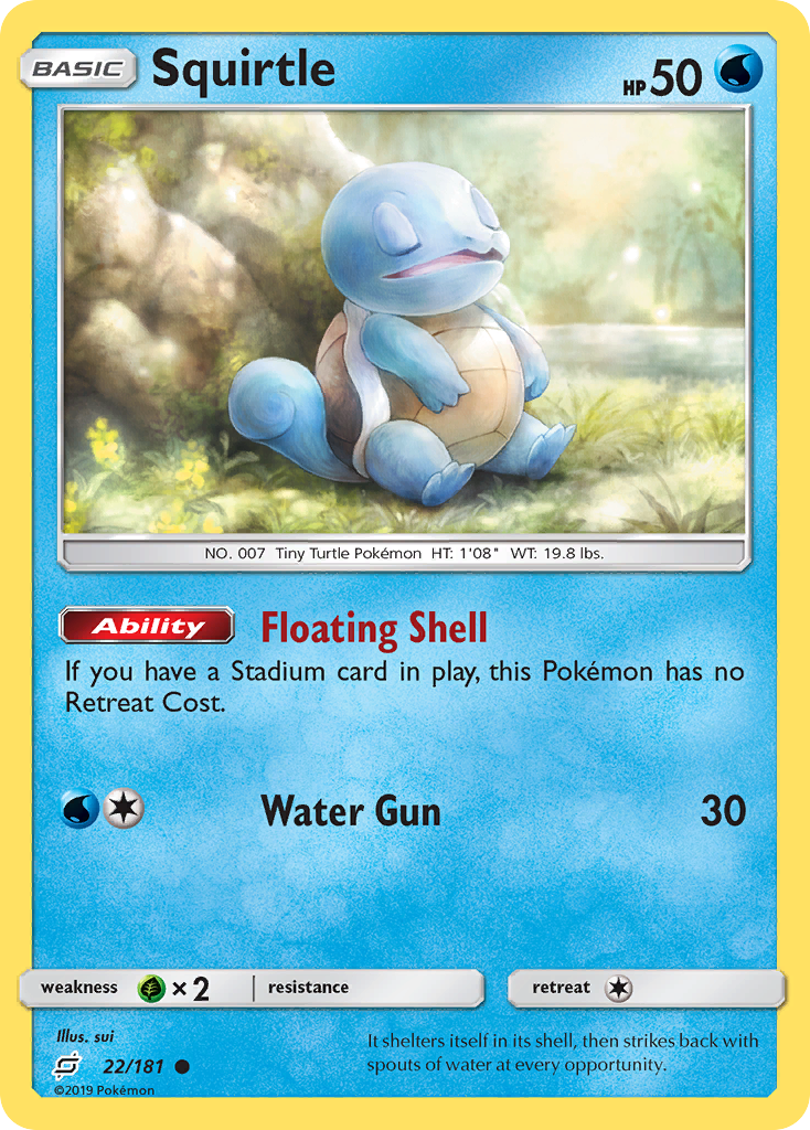 Squirtle (22/181) [Sun & Moon: Team Up] | Card Citadel