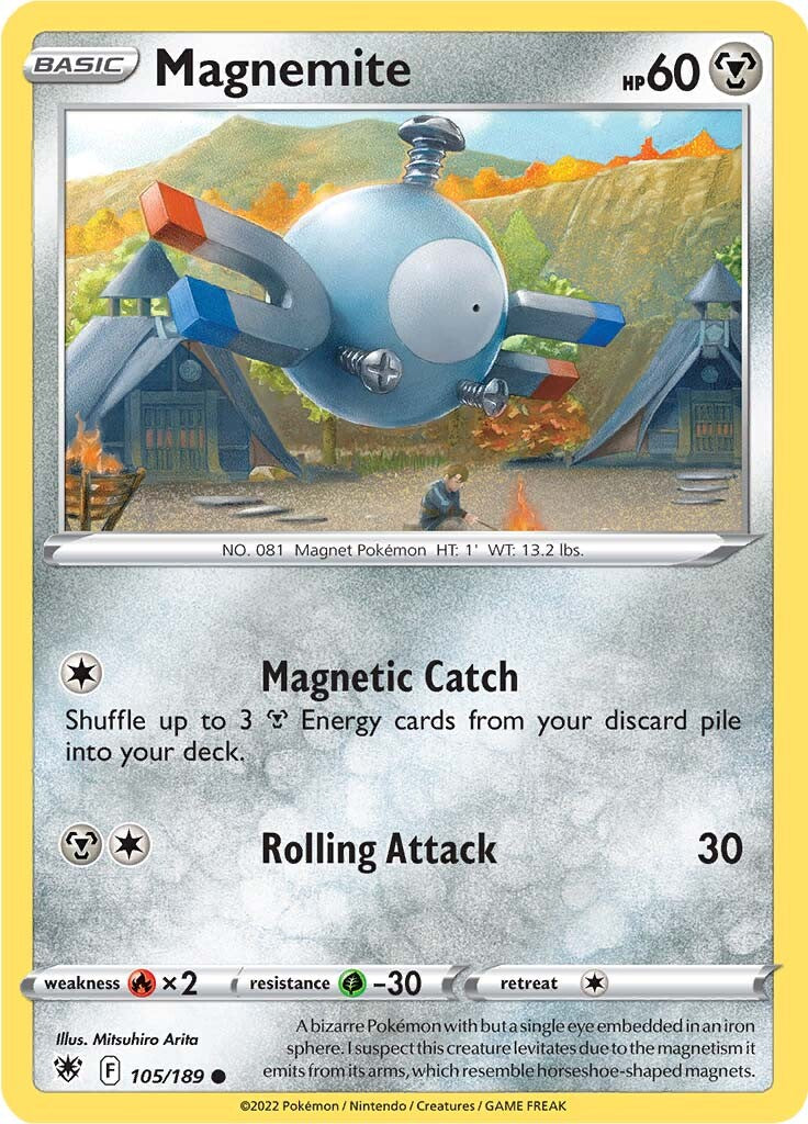 Magnemite (105/189) [Sword & Shield: Astral Radiance] | Card Citadel