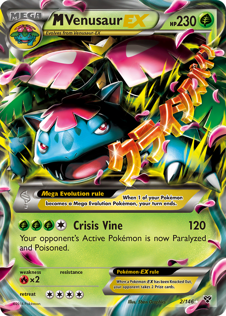 M Venusaur EX (2/146) [XY: Base Set] | Card Citadel