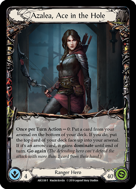 Azalea, Ace in the Hole // Death Dealer [ARC038 // ARC040] (Arcane Rising)  1st Edition Normal | Card Citadel
