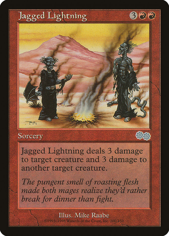 Jagged Lightning [Urza's Saga] | Card Citadel