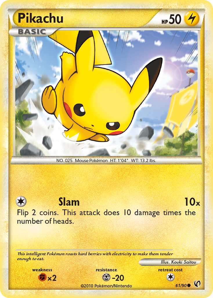 Pikachu (61/90) [HeartGold & SoulSilver: Undaunted] | Card Citadel