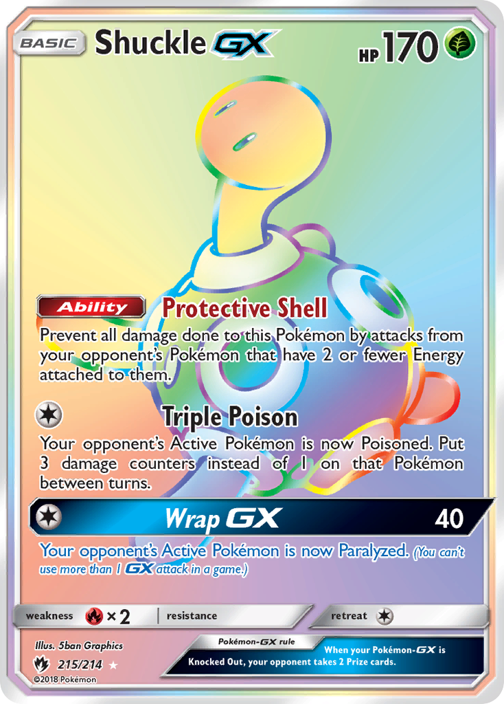 Shuckle GX (215/214) [Sun & Moon: Lost Thunder] | Card Citadel