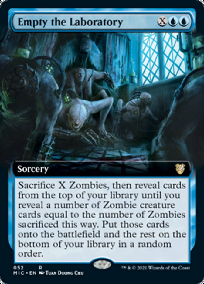 Empty the Laboratory (Extended) [Innistrad: Midnight Hunt Commander] | Card Citadel