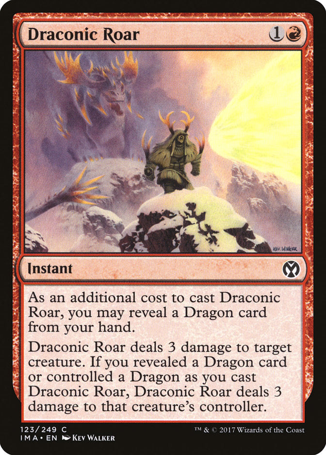 Draconic Roar [Iconic Masters] | Card Citadel
