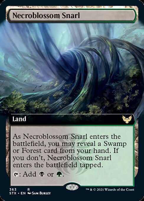 Necroblossom Snarl (Extended) [Strixhaven: School of Mages] | Card Citadel