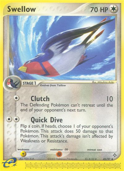 Swellow (45/97) [EX: Dragon] | Card Citadel