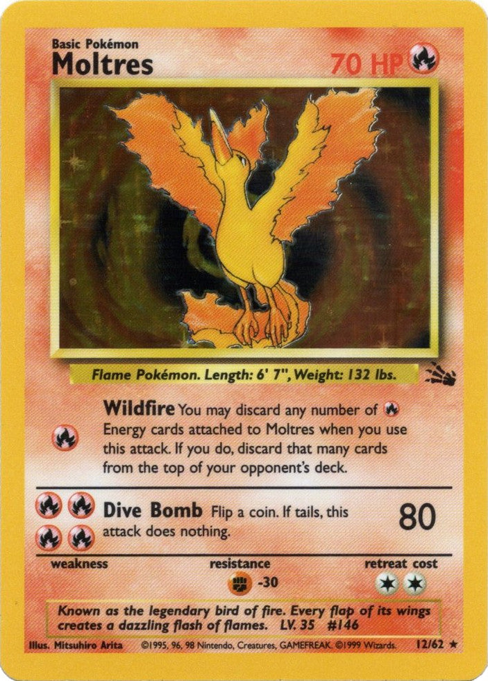 Moltres (12/62) [Fossil Unlimited] | Card Citadel