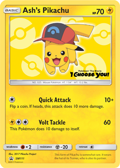 Ash's Pikachu (SM111) [Sun & Moon: Black Star Promos] | Card Citadel