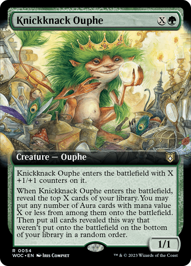 Knickknack Ouphe (Extended Art) [Wilds of Eldraine Commander] | Card Citadel