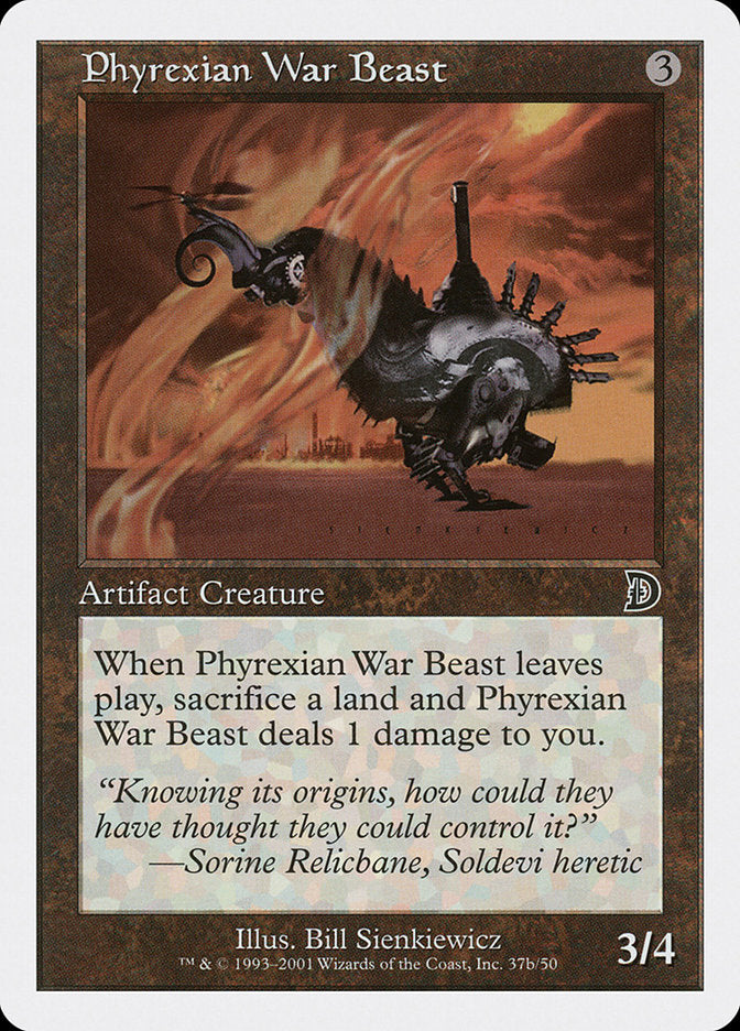 Phyrexian War Beast (Signature on Right) [Deckmasters] | Card Citadel