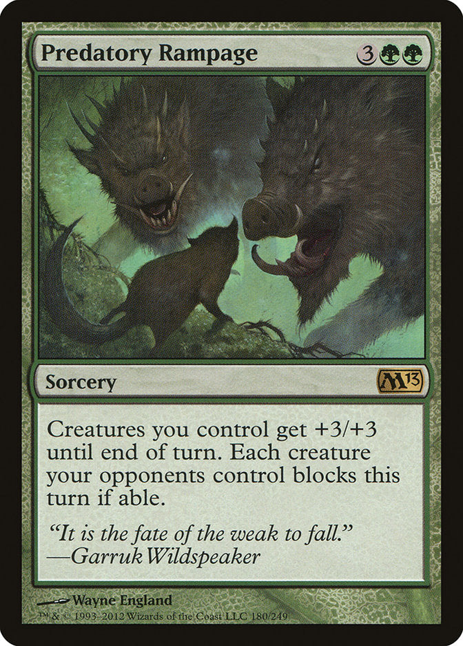 Predatory Rampage [Magic 2013] | Card Citadel