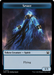 Spirit (9) // Spirit (13) Double-Sided Token [March of the Machine Commander Tokens] | Card Citadel