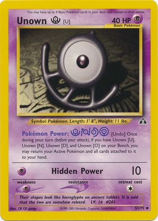 Unown [U] (51/75) [Neo Discovery Unlimited] | Card Citadel