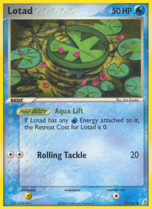 Lotad (55/100) [EX: Crystal Guardians] | Card Citadel