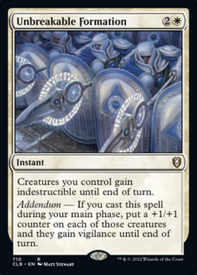 Unbreakable Formation [Commander Legends: Battle for Baldur's Gate] | Card Citadel