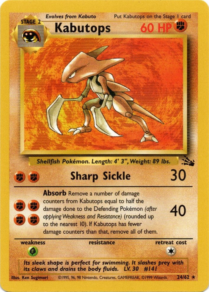 Kabutops (24/62) [Fossil Unlimited] | Card Citadel