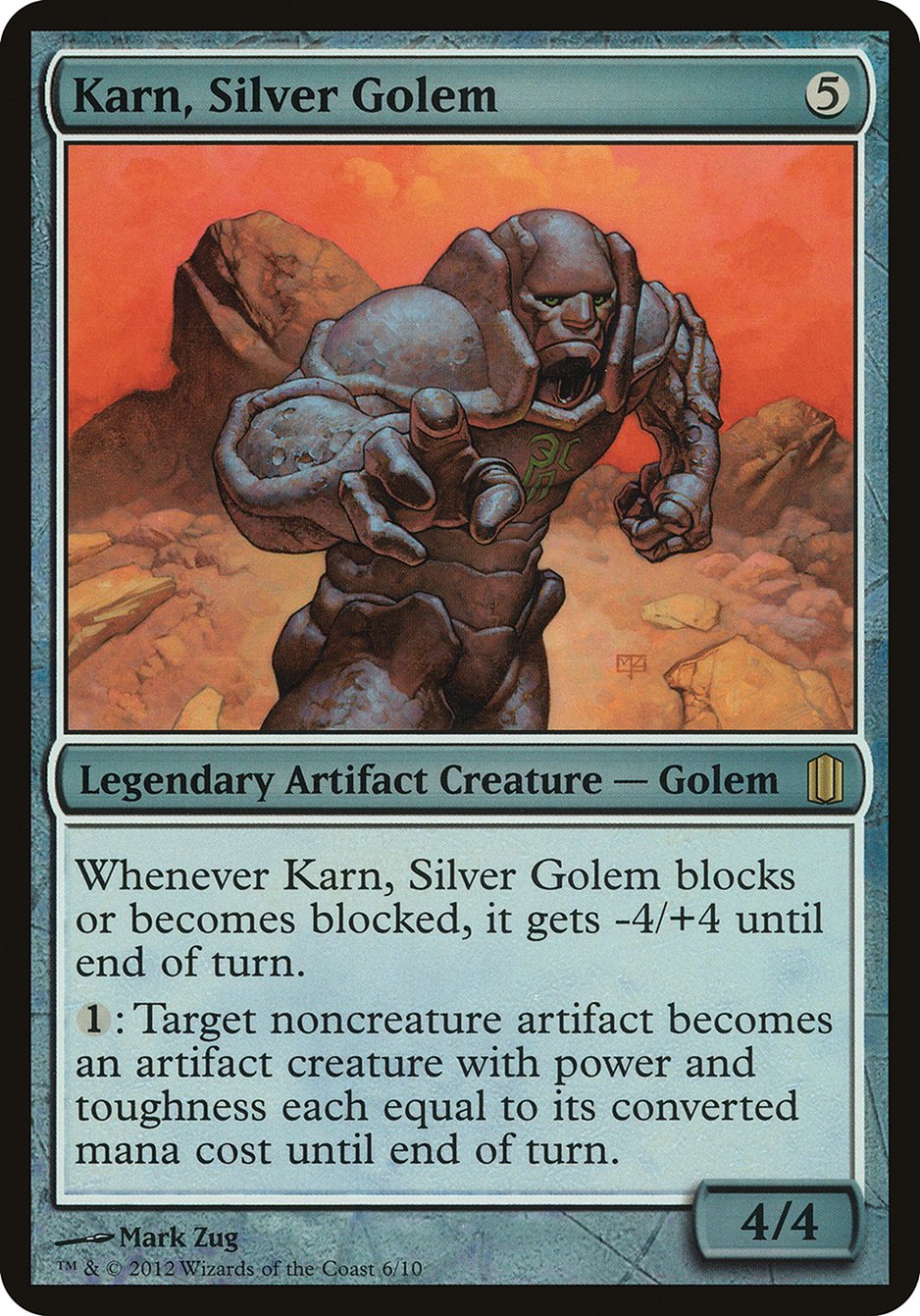 Karn, Silver Golem (Commander's Arsenal) [Commander's Arsenal Oversized] | Card Citadel