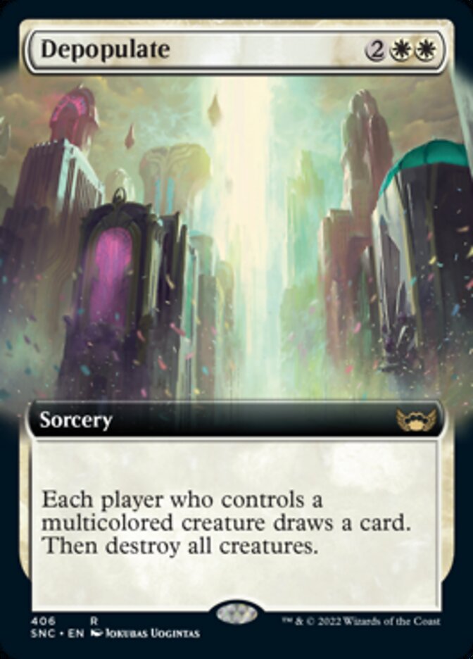 Depopulate (Extended Art) [Streets of New Capenna] | Card Citadel