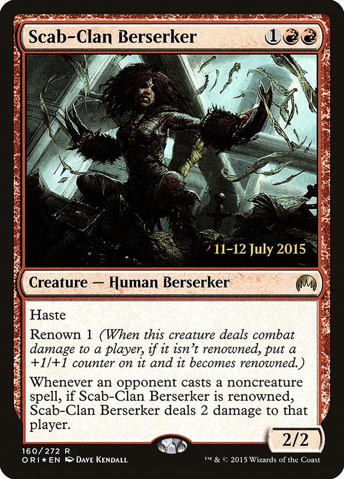 Scab-Clan Berserker [Magic Origins Promos] | Card Citadel